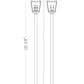 Z-Lite Raphael 5029PHBS-536P-BK 3-Light Sand Black Aluminum Frame Clear Seedy Glass Shade Outdoor Post Mounted Fixture