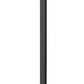 Z-Lite Raphael 5029PHBS-536P-BK 3-Light Sand Black Aluminum Frame Clear Seedy Glass Shade Outdoor Post Mounted Fixture