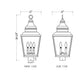 Z-Lite Raphael 5029PHBS-BK 3-Light Sand Black Aluminum Frame Clear Seedy Glass Shade Outdoor Post Mount Fixture