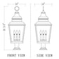Z-Lite Raphael 5029PHXLR-533PM-BK 4-Light Sand Black Aluminum Frame Clear Seedy Glass Shade Outdoor Pier Mounted Fixture