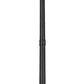 Z-Lite Raphael 5029PHXLR-564P-BK 4-Light Sand Black Aluminum Frame Clear Seedy Glass Shade Outdoor Post Mounted Fixture