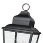 Z-Lite Raphael 5029PHXLR-564P-BK 4-Light Sand Black Aluminum Frame Clear Seedy Glass Shade Outdoor Post Mounted Fixture