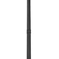 Z-Lite Raphael 5029PHXLR-564P-BK 4-Light Sand Black Aluminum Frame Clear Seedy Glass Shade Outdoor Post Mounted Fixture