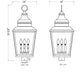 Z-Lite Raphael 5029PHXLS-BK 4-Light Sand Black Aluminum Frame Clear Seedy Glass Shade Outdoor Post Mounted Fixture