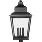 Z-Lite Raphael 5029PHXXLR-533PM-BK 5-Light Sand Black Aluminum Frame Clear Seedy Glass Shade Outdoor Pier Mounted Fixture
