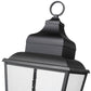 Z-Lite Raphael 5029PHXXLR-533PM-BK 5-Light Sand Black Aluminum Frame Clear Seedy Glass Shade Outdoor Pier Mounted Fixture
