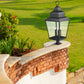 Z-Lite Raphael 5029PHXXLR-533PM-BK 5-Light Sand Black Aluminum Frame Clear Seedy Glass Shade Outdoor Pier Mounted Fixture