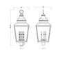 Z-Lite Raphael 5029PHXXLR-BK 5-Light Sand Black Aluminum Frame Clear Seedy Glass Shade Outdoor Post Mount Fixture