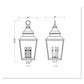 Z-Lite Raphael 5029PHXXLS-BK 5-Light Sand Black Aluminum Frame Clear Seedy Glass Shade Outdoor Post Mount Fixture