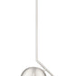 Z-Lite Realm Sphere 11" 1-Light Medium Base Brushed Nickel Steel Matte Opal Glass Shade Pendant Lighting