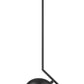 Z-Lite Realm Sphere 11" 1-Light Medium Base Matte Black Steel Matte Opal Glass Shade Pendant Lighting