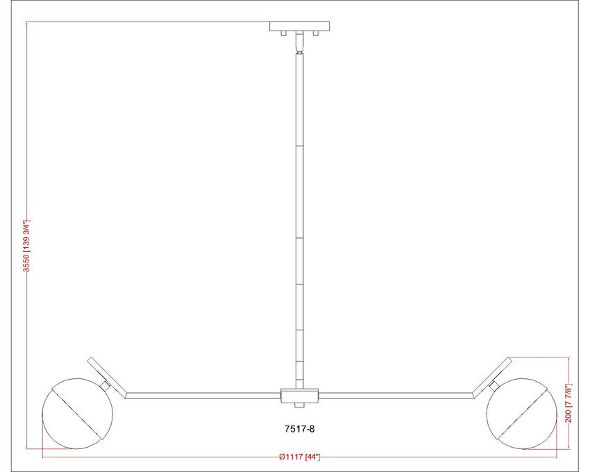 Z-Lite Realm Sphere 44" 8-Light Medium Base Matte Black Steel Matte Opal Glass Shade Chandelier