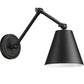 Z-Lite Regent 8" 1-Light Matte Black Steel Wall Sconce