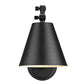 Z-Lite Regent 8" 1-Light Matte Black Steel Wall Sconce