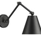 Z-Lite Regent 8" 1-Light Matte Black Steel Wall Sconce