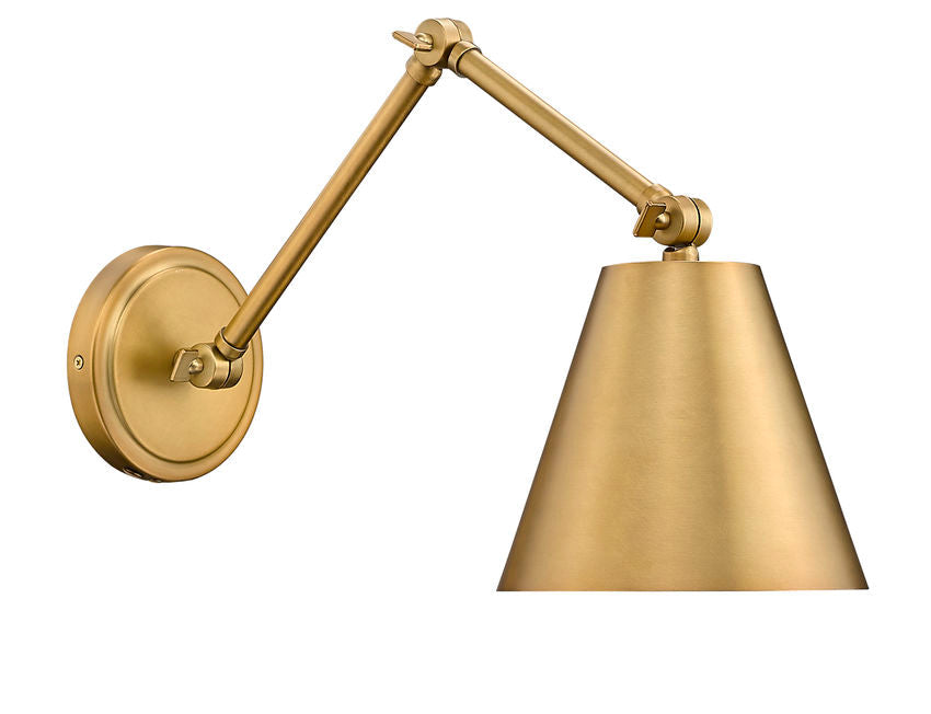 Z-Lite Regent 8" 1-Light Rubbed Brass Steel Wall Sconce