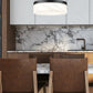 Z-Lite Renaud 13" 1-Light LED-Integrated Matte Black Steel Frame Feathered White Glass Shade Pendant Light