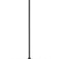 Z-Lite Renaud 13" 1-Light LED-Integrated Matte Black Steel Frame Feathered White Glass Shade Pendant Light