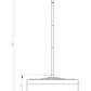Z-Lite Renaud 13" 1-Light LED-Integrated Modern Gold Steel Frame Feathered White Glass Shade Pendant Light