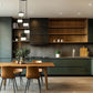 Z-Lite Renaud 16" 5-Light LED-Integrated Matte Black Steel Frame Feathered White Glass Shade Chandelier