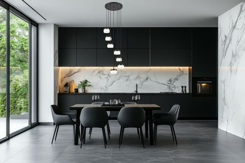 Z-Lite Renaud 21" 7-Light LED-Integrated Matte Black Steel Frame Feathered White Glass Shade Chandelier