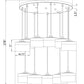 Z-Lite Renaud 28" 11-Light LED-Integrated Modern Gold Steel Frame Feathered White Glass Shade Chandelier
