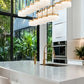 Z-Lite Renaud 47" 17-Light LED-Integrated Modern Gold Steel Frame Feathered White Glass Shade Linear Chandelier