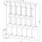 Z-Lite Renaud 47" 17-Light LED-Integrated Modern Gold Steel Frame Feathered White Glass Shade Linear Chandelier
