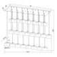 Z-Lite Renaud 59" 23-Light LED-Integrated Modern Gold Steel Frame Feathered White Glass Shade Linear Chandelier