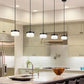 Z-Lite Renaud 7" 1-Light LED-Integrated Matte Black Steel Frame Feathered White Glass Shade Pendant Light