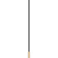 Z-Lite Renaud 7" 1-Light LED-Integrated Modern Gold Steel Frame Feathered White Glass Shade Pendant Light
