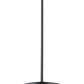 Z-Lite Renaud 9" 1-Light LED-Integrated Matte Black Steel Frame Feathered White Glass Shade Pendant Light