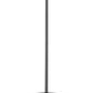 Z-Lite Renaud 9" 1-Light LED-Integrated Matte Black Steel Frame Feathered White Glass Shade Pendant Light