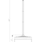 Z-Lite Renaud 9" 1-Light LED-Integrated Matte Black Steel Frame Feathered White Glass Shade Pendant Light