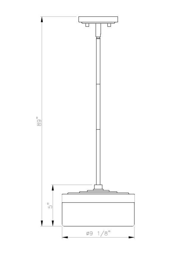 Z-Lite Renaud 9" 1-Light LED-Integrated Matte Black Steel Frame Feathered White Glass Shade Pendant Light