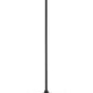 Z-Lite Renaud 9" 1-Light LED-Integrated Matte Black Steel Frame Feathered White Glass Shade Pendant Light