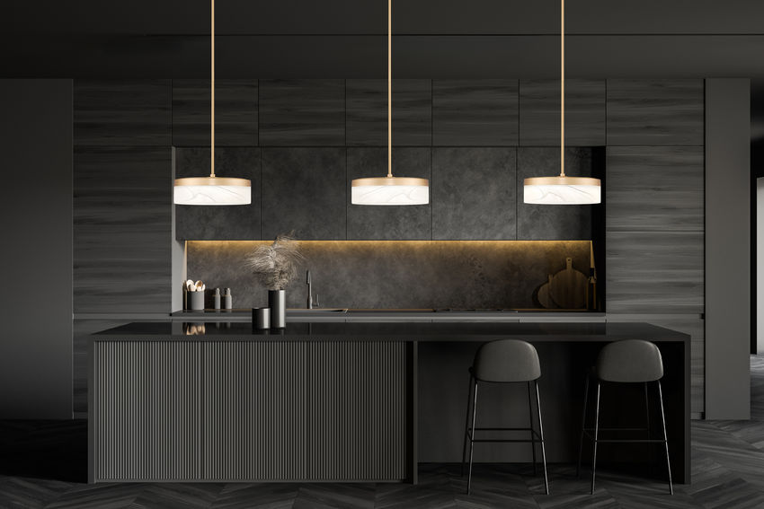 Z-Lite Renaud 9" 1-Light LED-Integrated Modern Gold Steel Frame Feathered White Glass Shade Pendant Light
