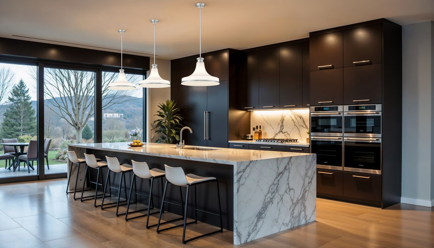 Z-Lite Reznor 18" 1-Light Brushed Nickel Steel Frame Matte Opal Glass Shade Pendant Light