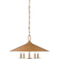 Z-Lite Rialto 22" 5-Light Candelabra Signature Gold Steel Pendant Light