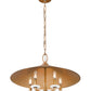 Z-Lite Rialto 22" 5-Light Candelabra Signature Gold Steel Pendant Light