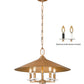 Z-Lite Rialto 22" 5-Light Candelabra Signature Gold Steel Pendant Light