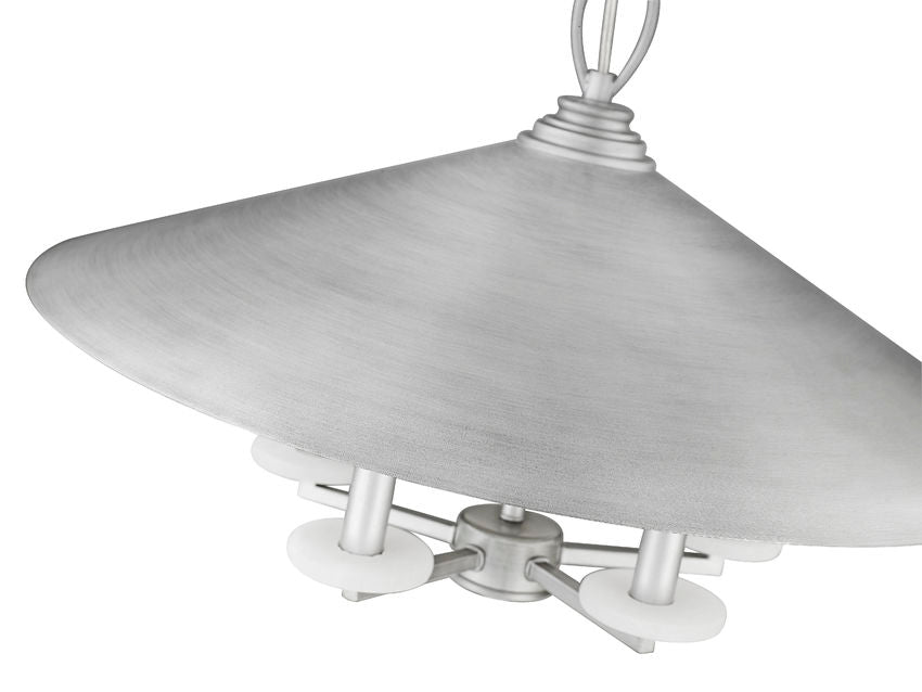 Z-Lite Rialto 22" 5-Light Candelabra Signature Pewter Steel Pendant Light