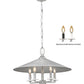Z-Lite Rialto 22" 5-Light Candelabra Signature Pewter Steel Pendant Light
