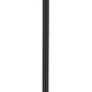 Z-Lite Roundhouse 10" W x 119" H 1-Light Black Aluminum Frame Clear Seedy Glass Shade Outdoor Post Mounted Fixture