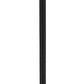 Z-Lite Roundhouse 12" W x 126" H 1-Light Black Aluminum Frame Clear Seedy Glass Shade Outdoor Post Mounted Fixture