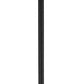 Z-Lite Roundhouse 24" W x 126" H 1-Light Black Aluminum Frame Clear Seedy Glass Shade Outdoor Post Mounted Fixture