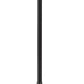 Z-Lite Roundhouse 3-Light Black Aluminum Frame Clear Seedy Glass Shade Outdoor Post Mounted Fixture