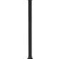 Z-Lite Roundhouse 3-Light Black Aluminum Frame Clear Seedy Glass Shade Outdoor Post Mounted Fixture