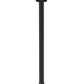 Z-Lite Roundhouse 3-Light Black Aluminum Frame Clear Seedy Glass Shade Outdoor Post Mounted Fixture