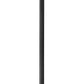 Z-Lite Roundhouse 569MP3-519P-BK 3-Light Black Aluminum Frame Clear Seedy Glass Shade Outdoor Post Mounted Fixture